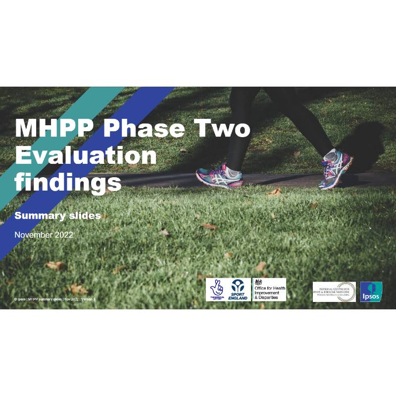 Image of front slide of MHPP slide deck