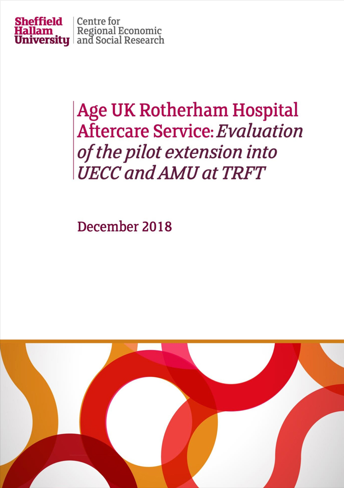 Age UK Rotherham Hospital Aftercare Service: Evaluation of the pilot extension into UECC and AMU at TRFT
