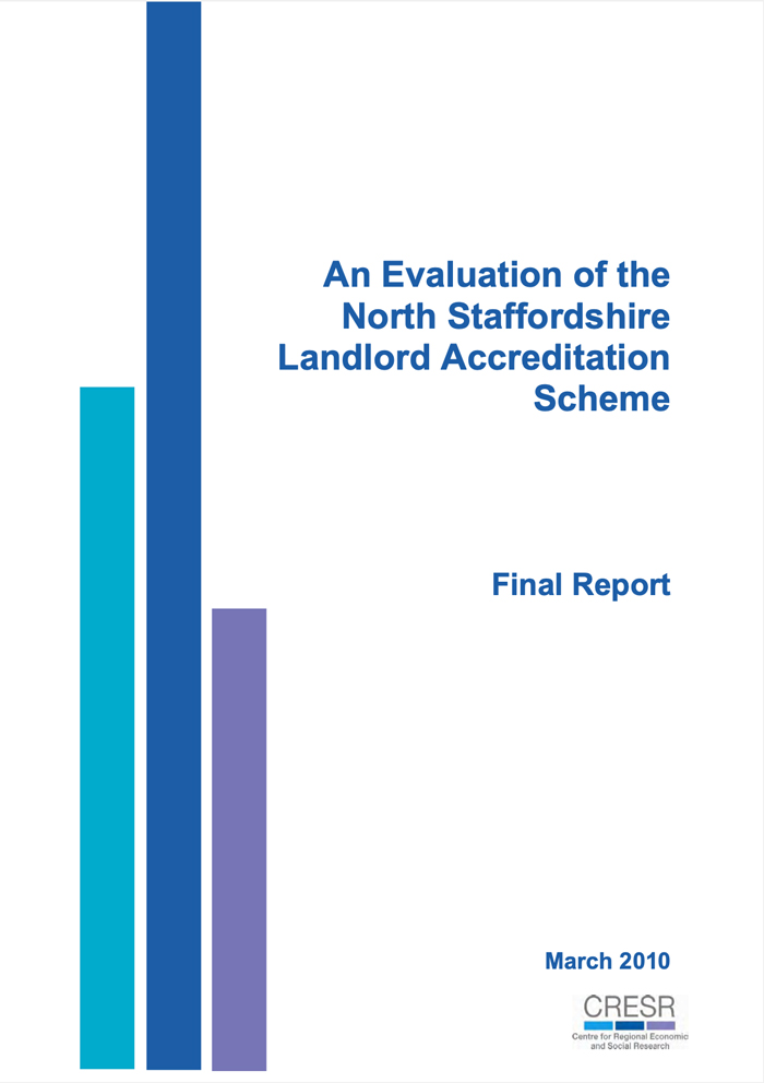 An Evaluation of the North Staffordshire Landlord Accreditation Scheme