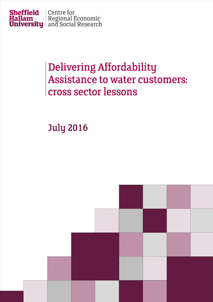 Delivering Affordability Assistance to water customers: cross sector lessons