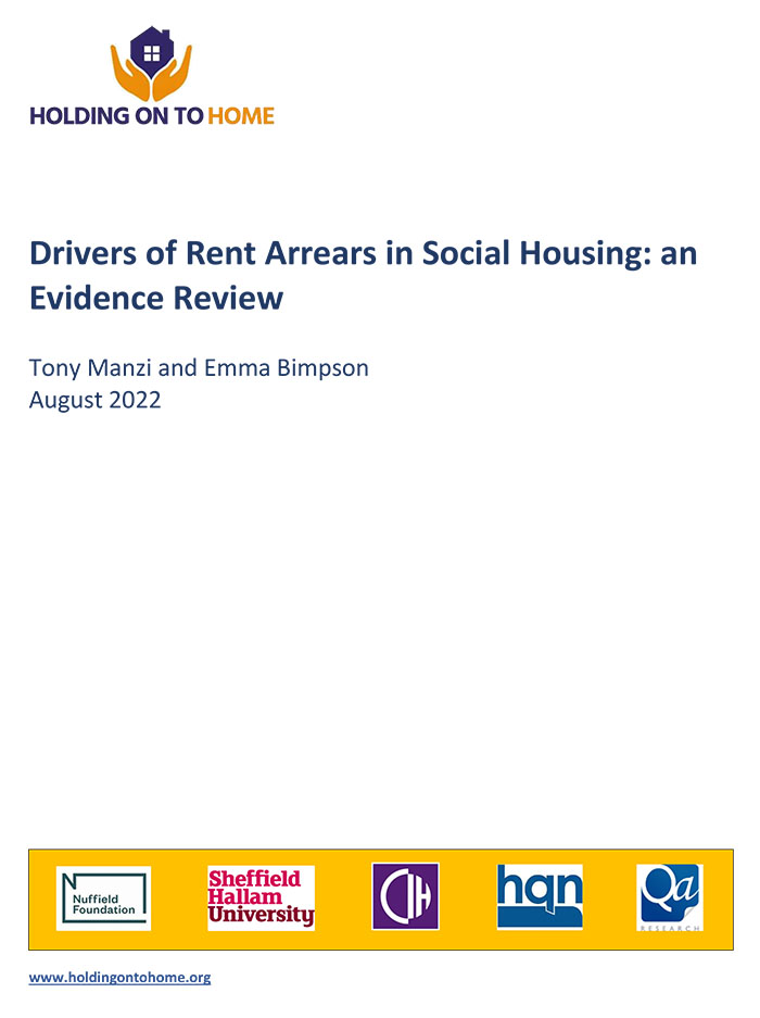 Drivers of Rent Arrears in Social Housing: an Evidence Review