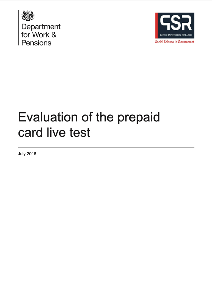 Evaluation of the prepaid card live test