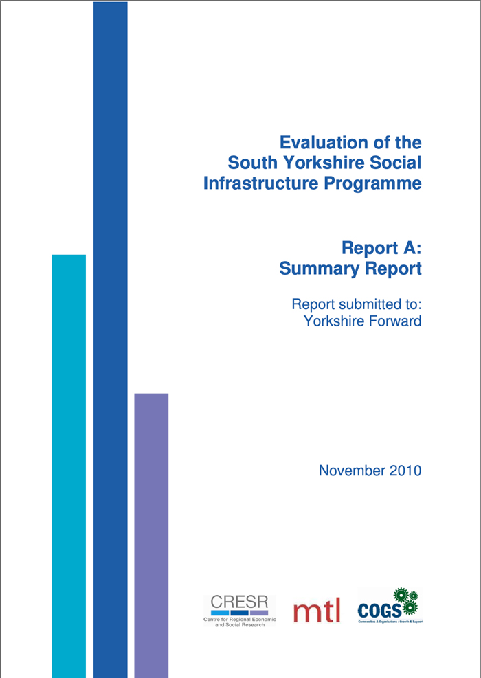 Evaluation of the South Yorkshire Social Infrastructure Programme - Report A: Summary Report