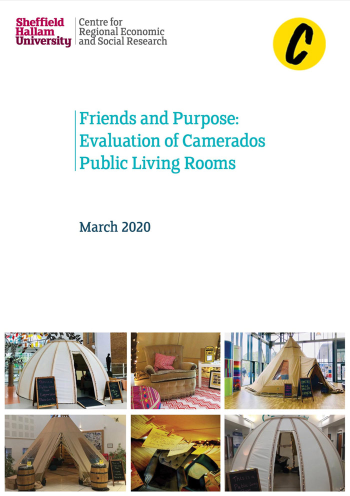Friends and Purpose: Evaluation of Camerados Public Living Rooms