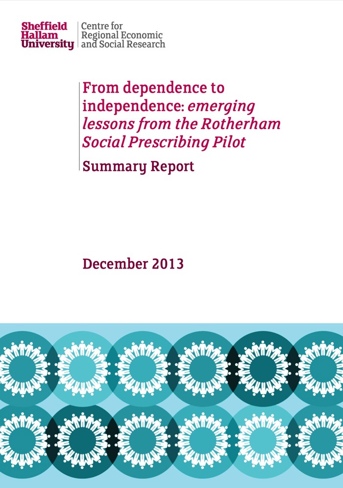 From dependence to independence: emerging lessons from the Rotherham Social Prescribing Pilot - Summary Report