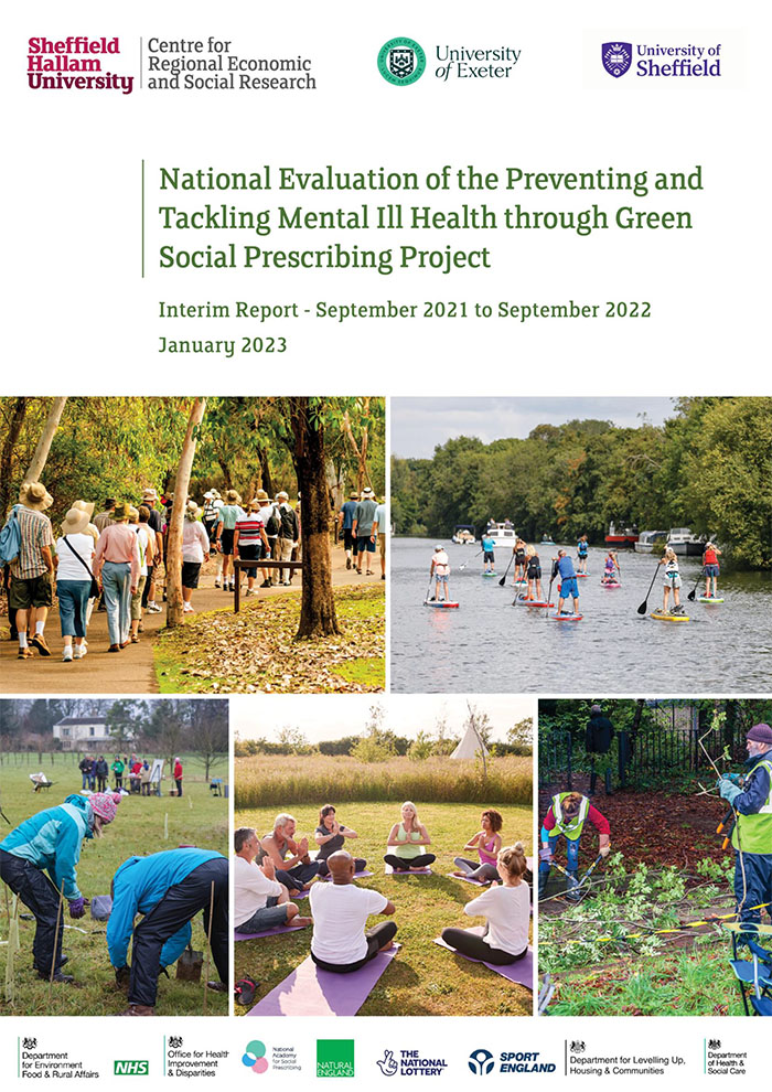 National Evaluation of the Preventing and Tackling Mental Ill Health through Green Social Prescribing Project: Interim Report - September 2021 to September 2022