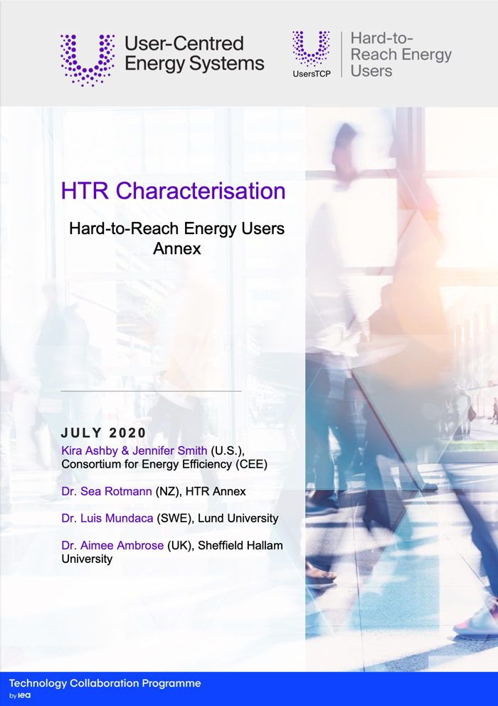 HTR Characterisation: Hard-to-Reach Energy Users Annex