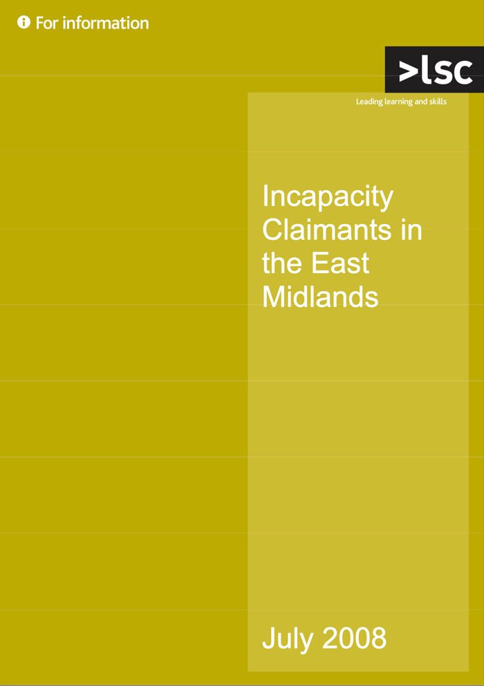 Incapacity claimants in the East Midlands