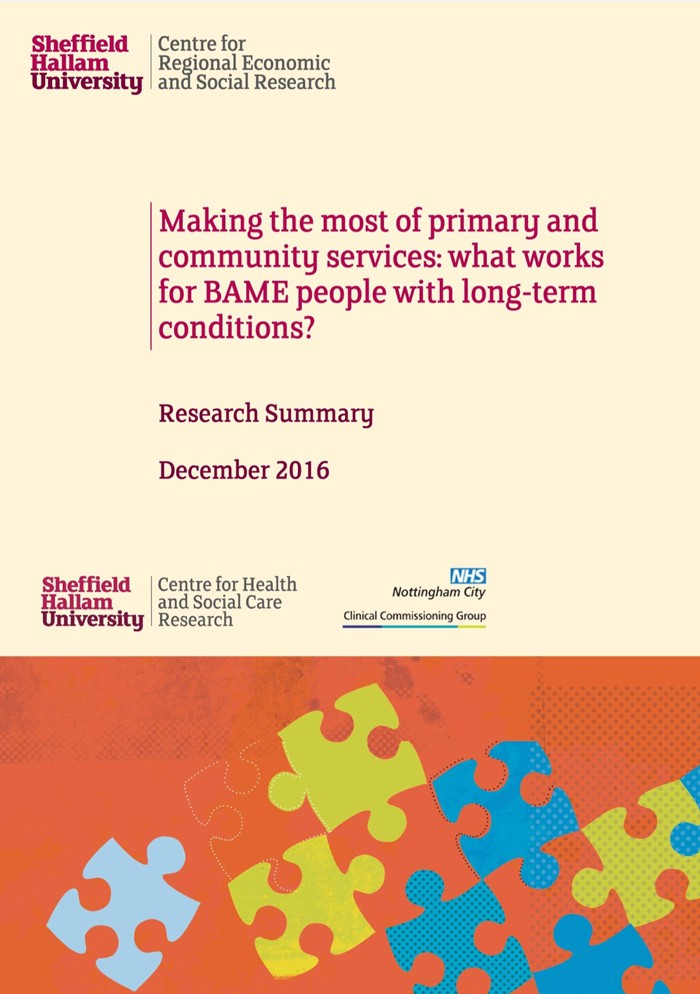 Making the most of primary and community services: what works for BAME people with long-term conditions? Research Summary