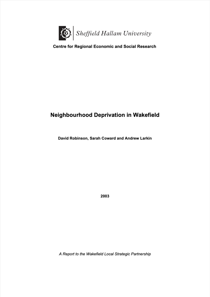 Neighbourhood Deprivation in Wakefield