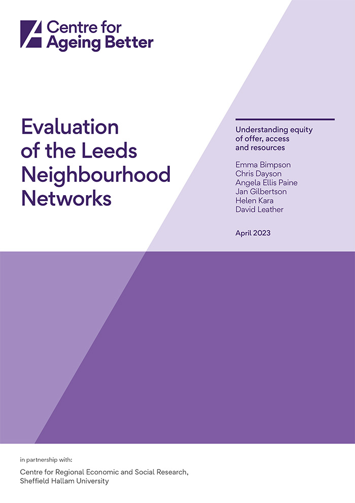Evaluation of the Leeds Neighbourhood Networks: Understanding equity of offer, access and resources