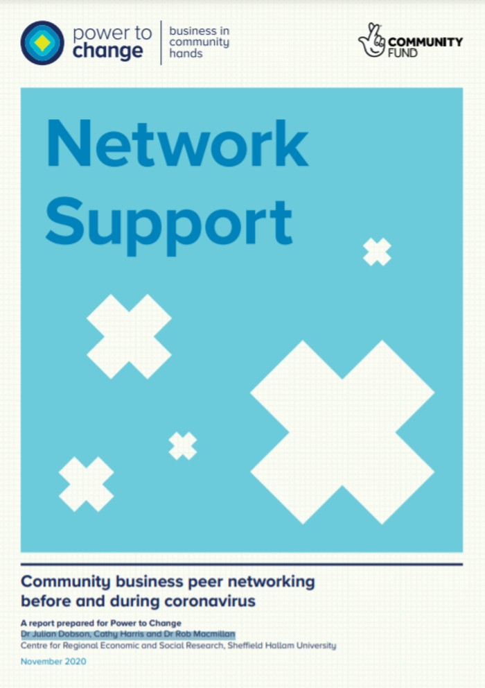 Network Support: Community business peer networking before and during coronavirus report cover