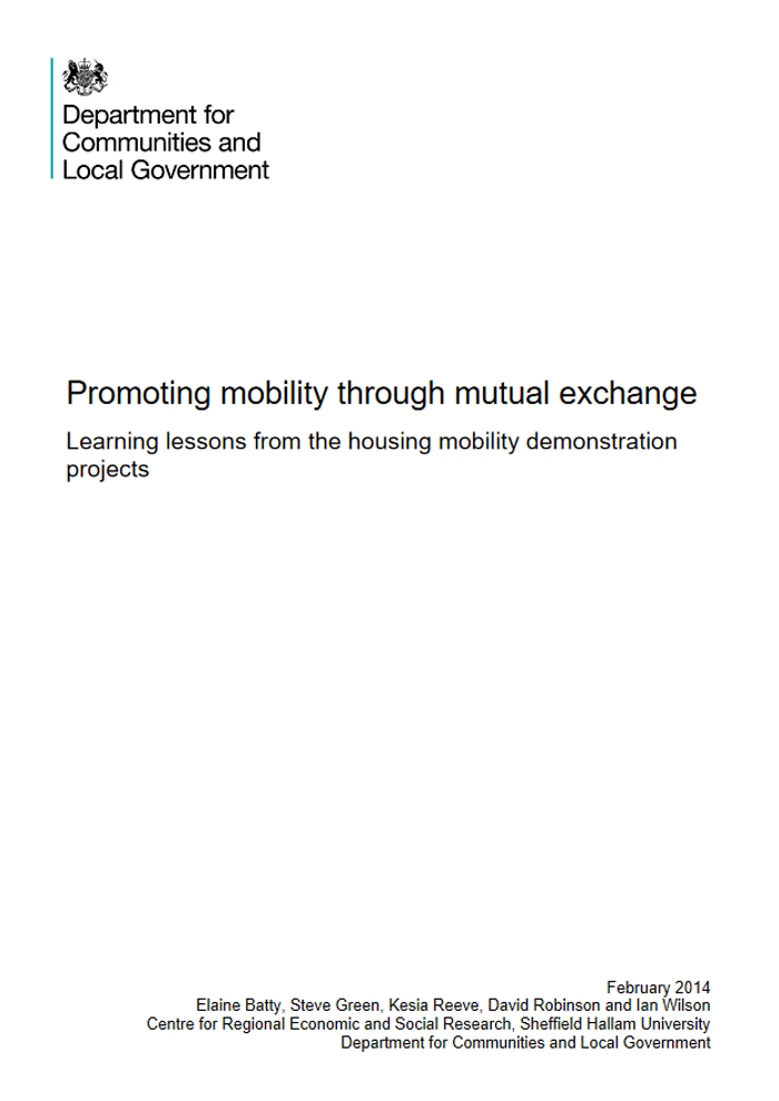 Promoting mobility through mutual exchange: Learning lessons from the housing mobility demonstration projectse-housing-mobility-demonstration-projects