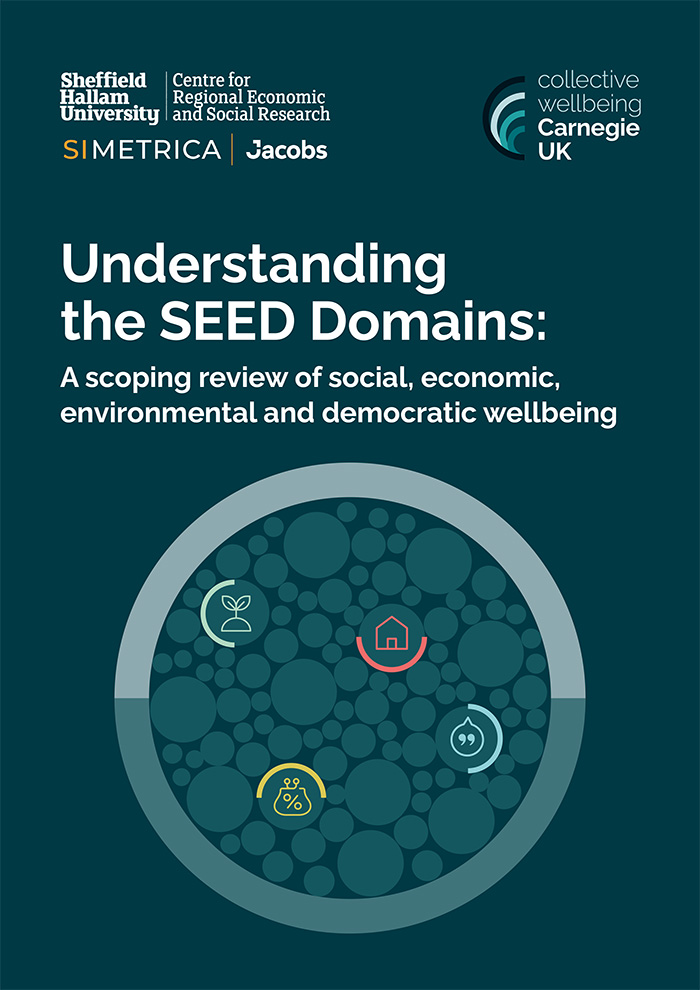 Understanding the SEED Domains: A scoping review of social, economic, environmental and  democratic wellbeing