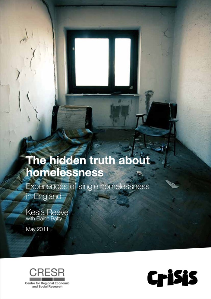 The Hidden truth about Homelessness: experiences of single homelessness in England