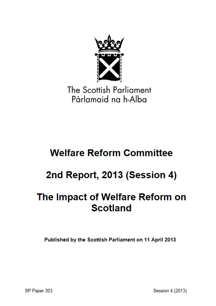 The Impact of Welfare Reform on Scotland