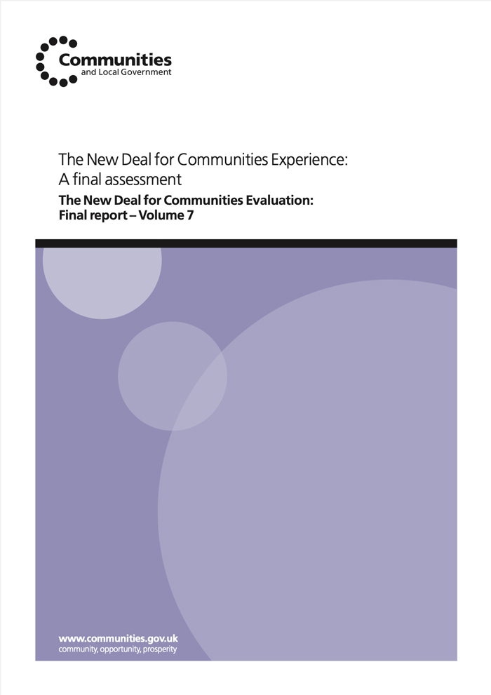 The New Deal for Communities Experience: A final assessment