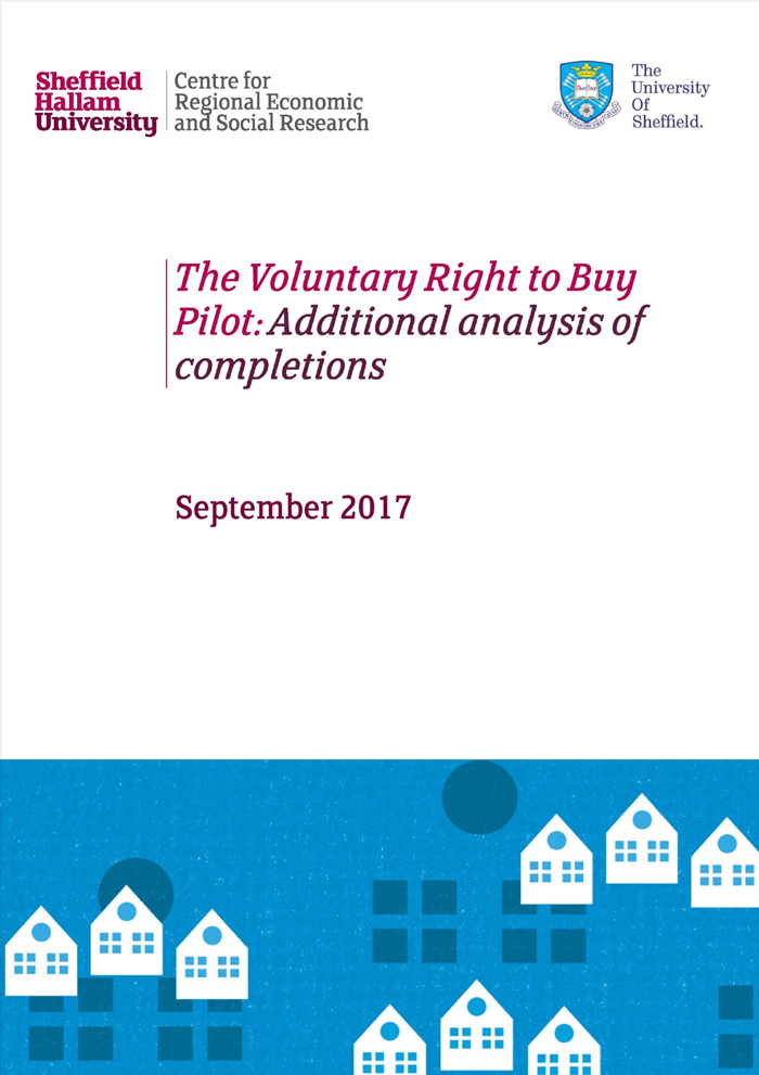 The Voluntary Right to Buy Pilot: Additional analysis of completions
