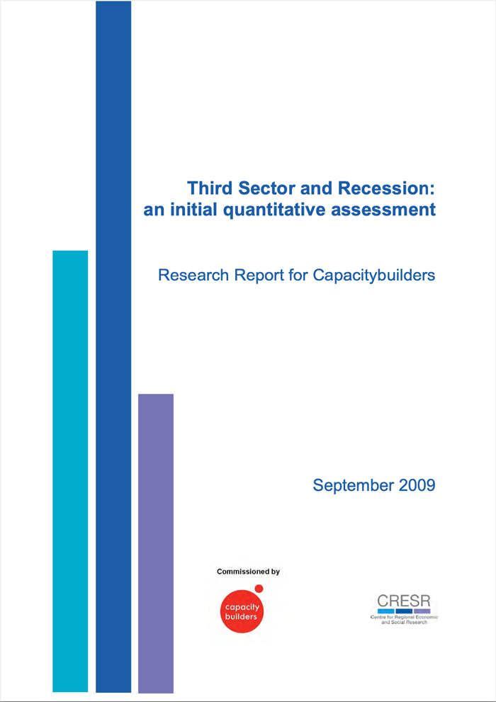 Third Sector and Recession: an initial quantitative assessment