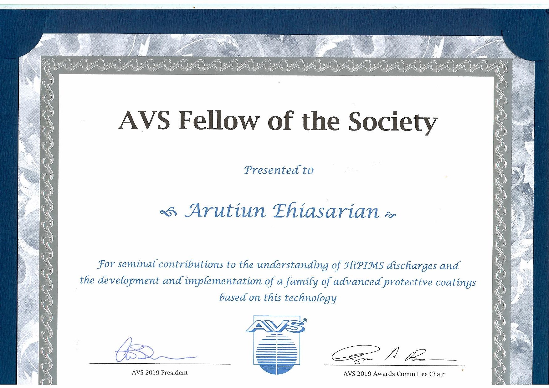 AVS Fellow of the Society Award