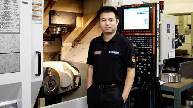 KTP Associate Chunjun Li on site at Evenort Ltd