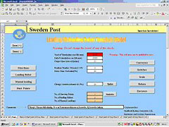 Simulation system designed for Swedish Posten