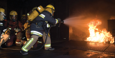 South Yorkshire Fire and Rescue Service in action