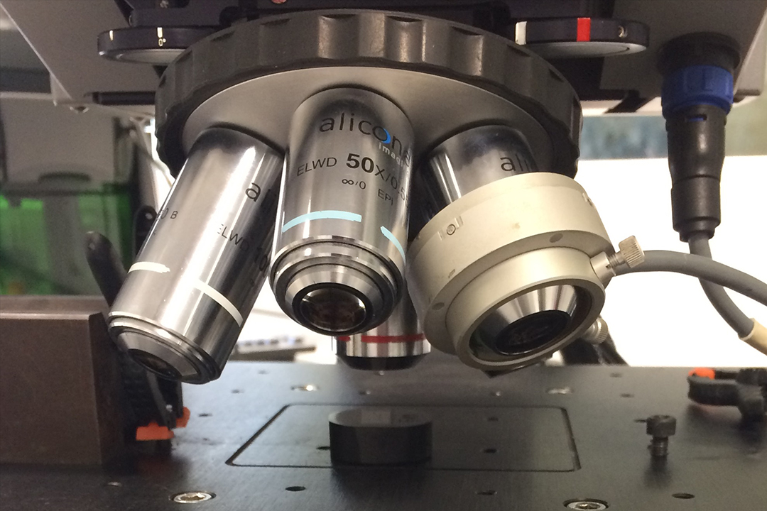 Figure 3: Sample Being Analysed on the IFM