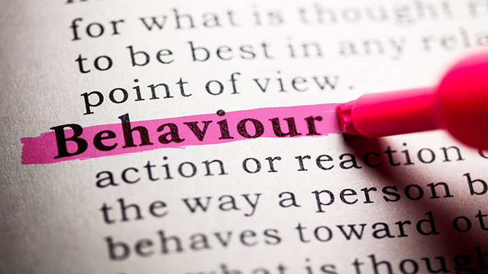 Dictionary definition of the word behaviour
