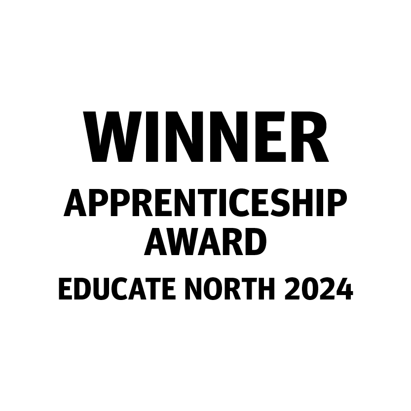 Winner Apprenticeship Award Educate North 2024