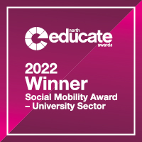 Educate North Awards - 2022 Winner Social Mobility Award - University Sector