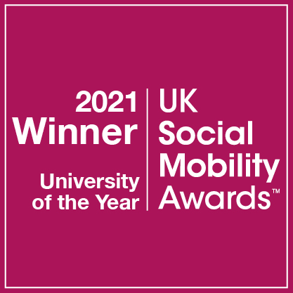 2021 Winner University of the Year - UK Social Mobility Awards