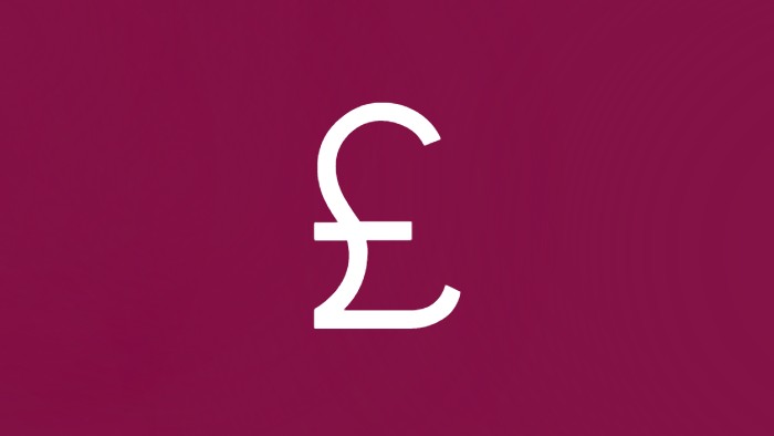 An illustration of the pound sterling symbol