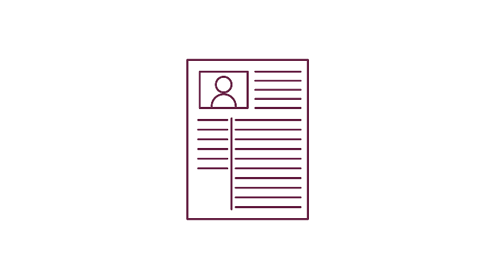 An illustration of a curriculum vitae