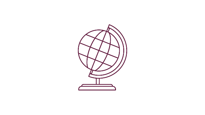 An illustration of a globe.