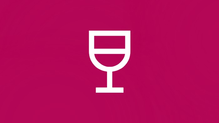 An icon depicting a half full wine glass