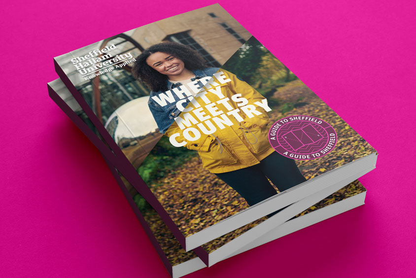 An image of our 2022 guide to Sheffield for students publication