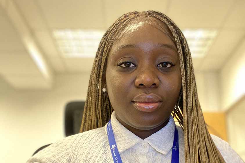 Head and shoulders image of a student looking straight at the camera