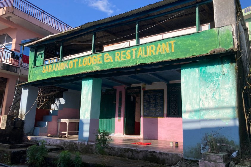 Our students visited Nepal as part of their course. Picture shows lodge and restaurant.