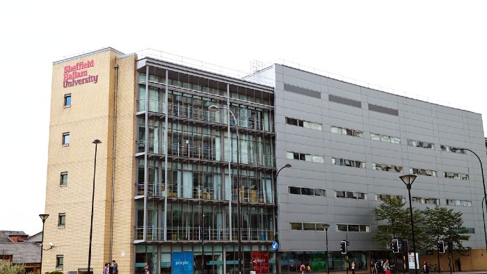 The exterior of the Sheffield Hallam Stoddart Building at City Campus.