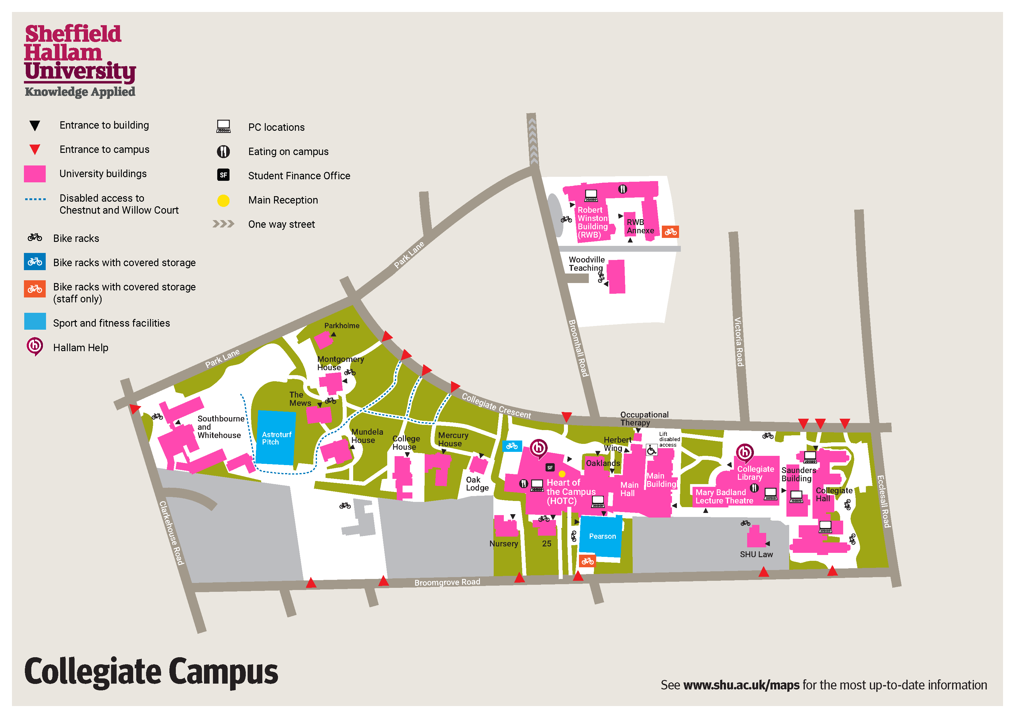 Collegiate campus map