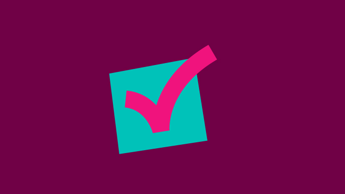 A check box icon.