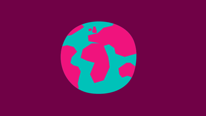 A globe icon.