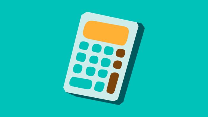 An illustration of a calculator