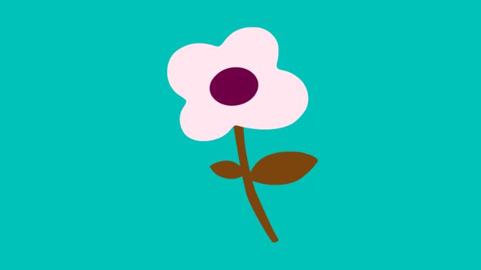 An illustration of a flower