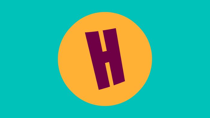 An illustration of an 'H' in a solid circle 