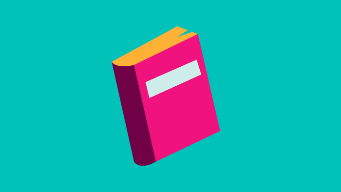 A cartoon book icon.