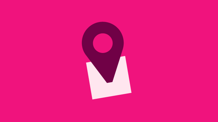 A cartoon map icon.