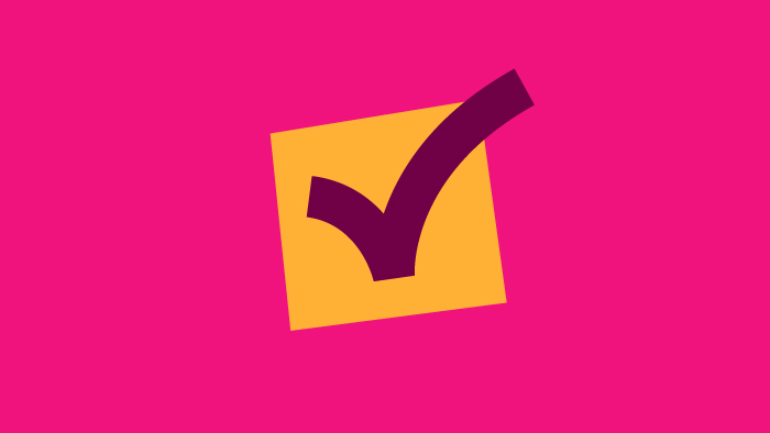 A check box icon.