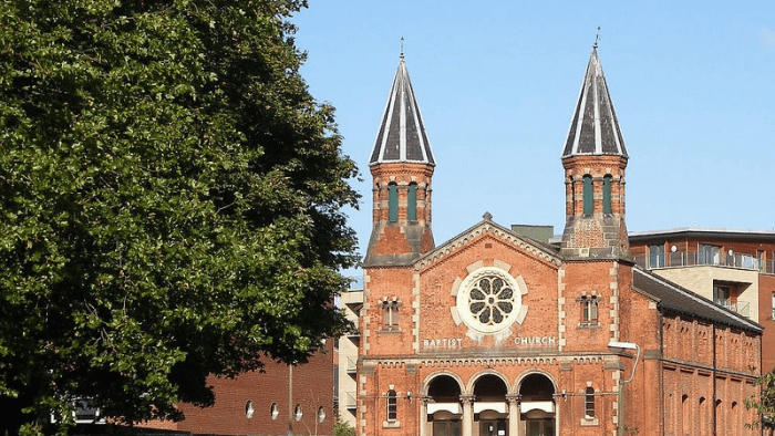 Photo of a Baptist church